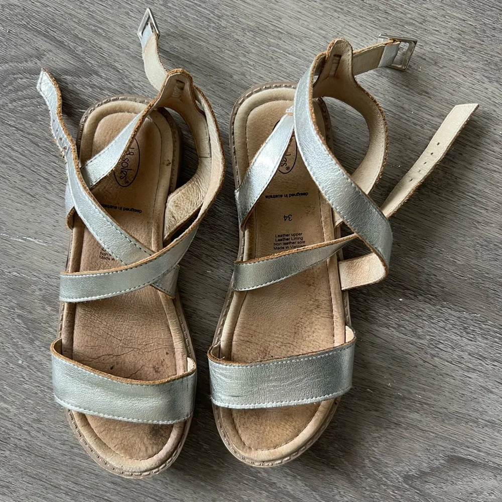 Old Soles silver girls sandals